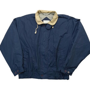 Cricketeer Jacket XL Full Zip Long Sleeve Bomber Blue Denim Jack Fraser 9250